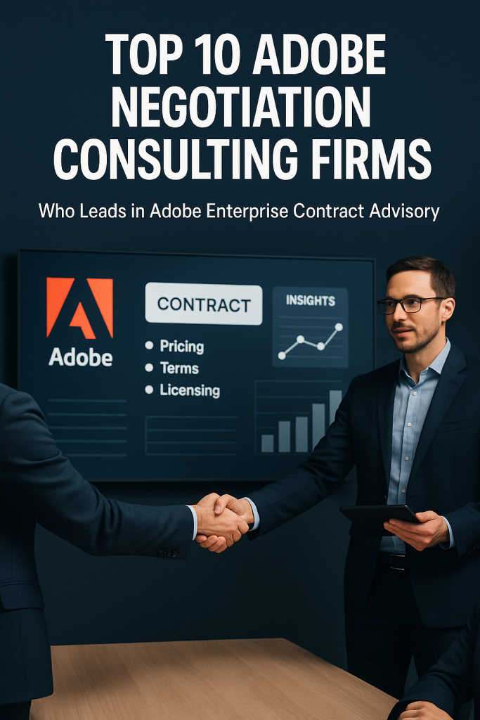 top 10 adobe negotiation consulting firms – who leads in adobe enterprise contract advisory