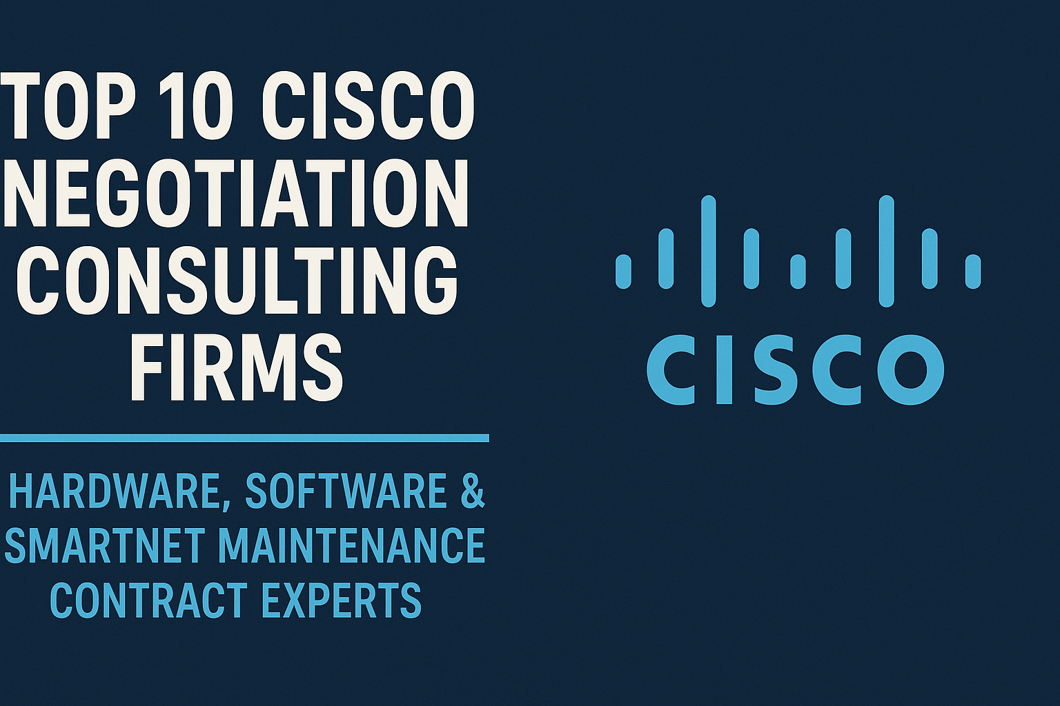 top 10 cisco negotiation consulting firms – hardware, software & smartnet maintenance contract experts