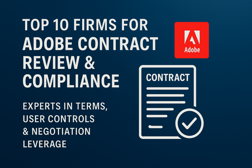 top 10 firms for adobe contract review & compliance – experts in terms, user controls & negotiation leverage